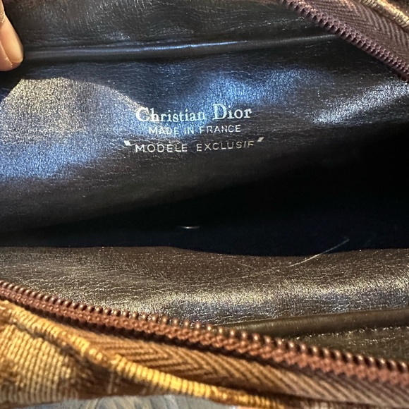 Christian Dior Modele Exclusif Diorissimo Leather Trim Trotter Shoulder Bag EUC - Picture 13 of 16
